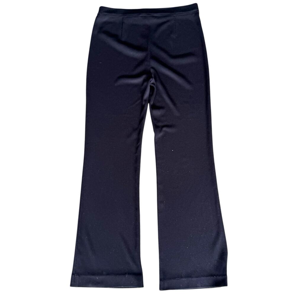 Misook Women's Black Nancy Wide Leg Mylana Crepe Pant Pull On‎ Stretch Pants - S - Picture 5 of 9